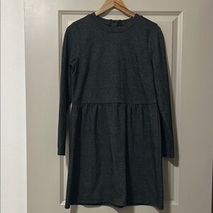 LOFT Charcoal Gray Sweater Dress